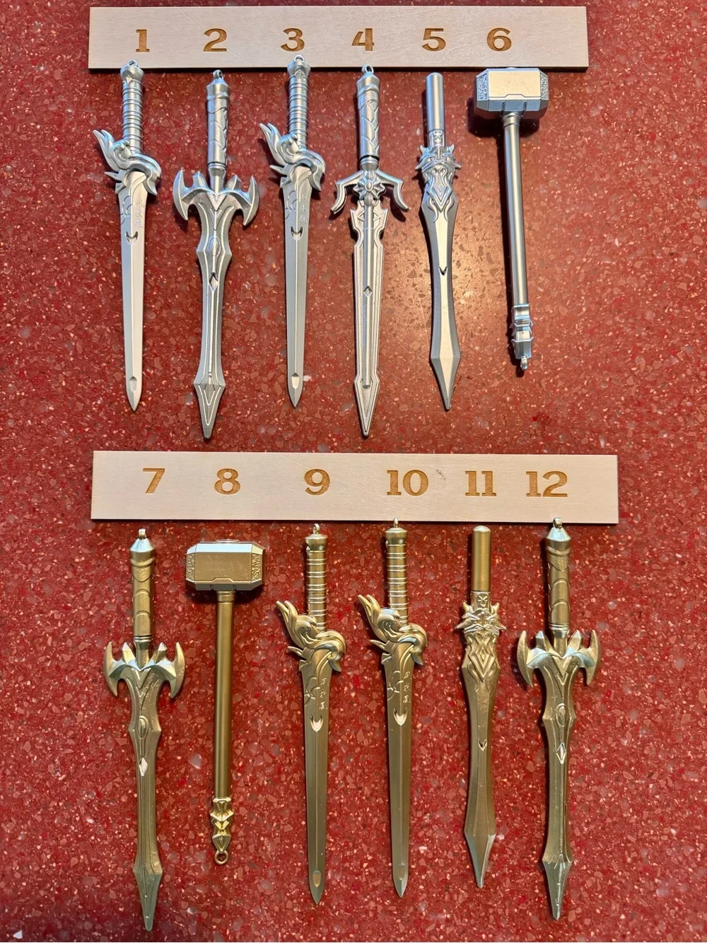 Novelty PENS various swords etc. silver and gold all brand new! Choice of 1 - Picture 1 of 8
